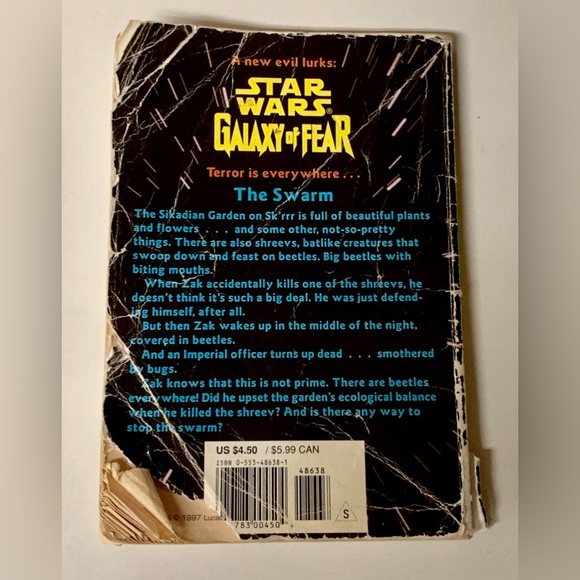 STAR WARS Galaxy of Fear THE SWARM by John Whitman Paperback Book - Picture 9 of 9